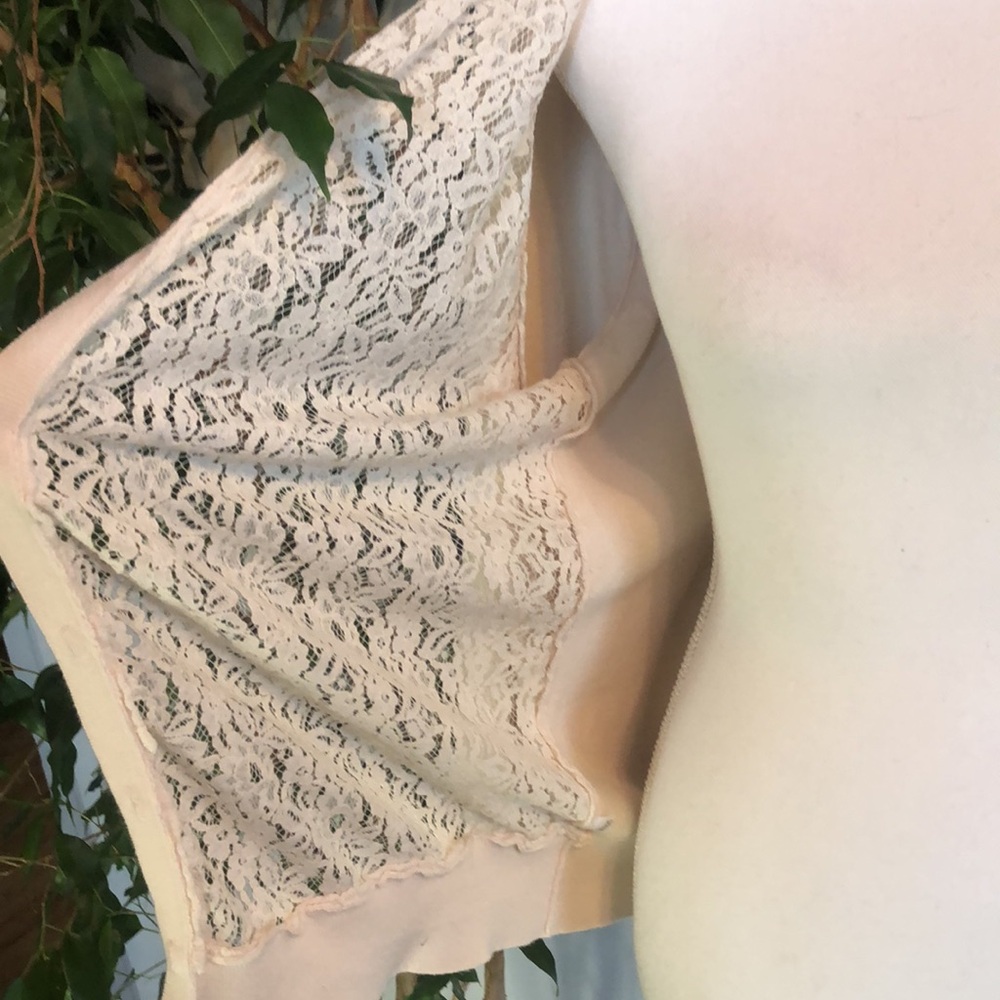 LOFT lot 3 size XL work career wear sweaters beige w/lace blue & pink cardigans - Picture 5 of 15